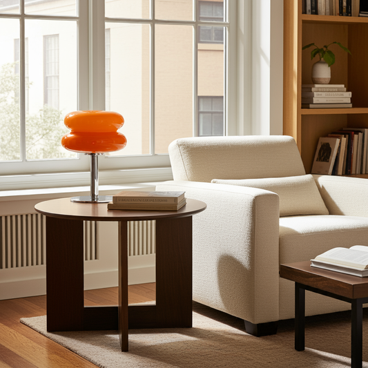 Bezprzewodowa Lampa Stołowa LED w Stylu Vintage Bauhaus – Dimmowalna, 29,5 cm, Idealna do Salonu i Sypialni