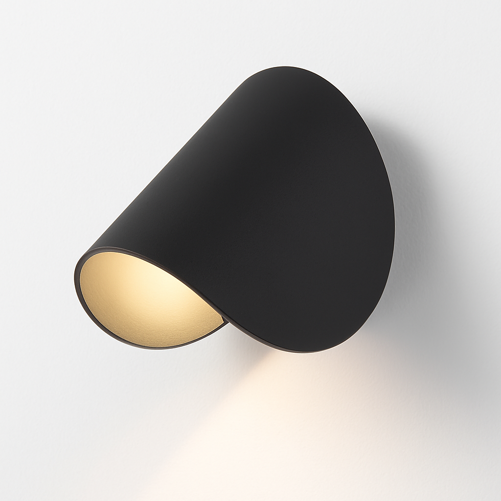 TwistLume Lampa – Obrotowy Kinkiet Ścienny LED w Czarno-Białym Designie | Nowoczesna Lampa Ścienna z Regulacją Oświetlenia