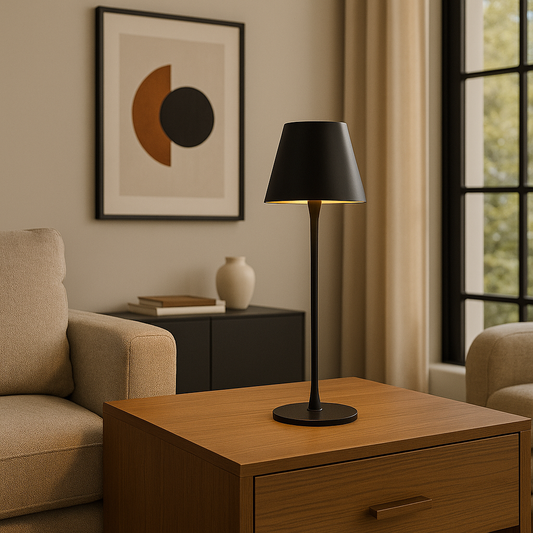 Nowoczesna Bezprzewodowa Lampa LED z Aluminium – Stylowy Design, Aż do 28 Godzin Świecenia, Doskonała do Wnętrz i na Zewnątrz