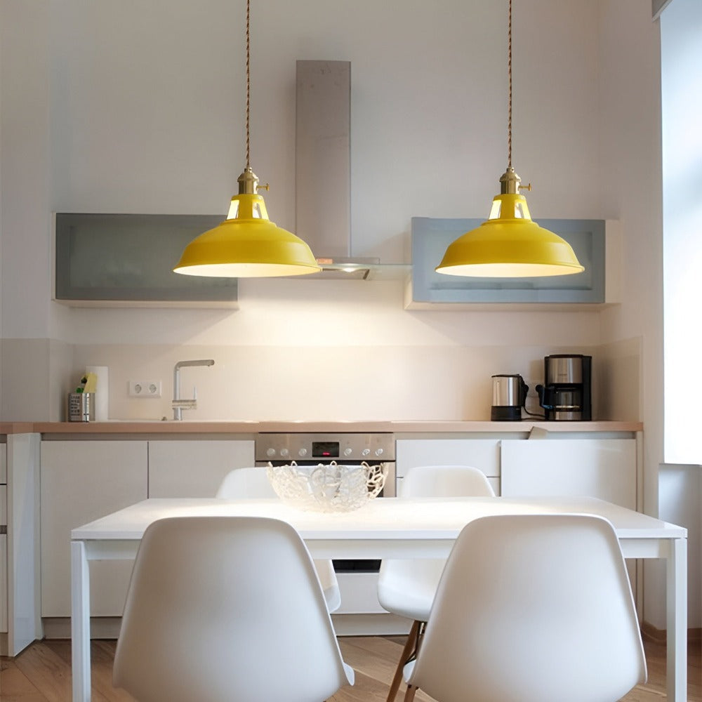 Lampa Wisząca Toria Industrial Kolorowa Lampa z Regulowanym Kablem Nowoczesne Oświetlenie do Salonu i Nad Stół