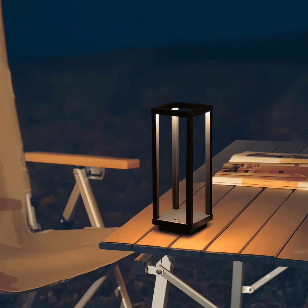 Nowoczesna Lampa LED VerticaBeam 3D – Dimmowalna i Przenośna, z Ciepłym Światłem, Elegancka Lampa do Salonu i Sypialni