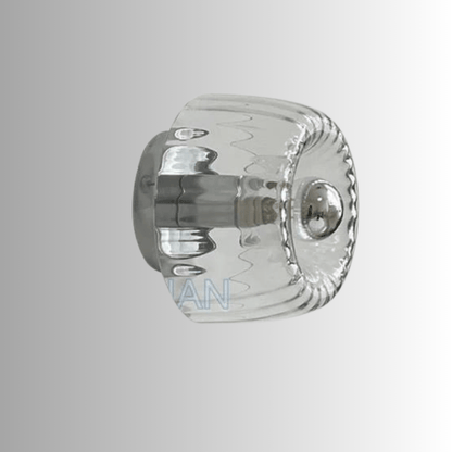 Kinkiet Ścienny Artea w Stylu Skandynawskim ze Szkła i Metalu Nowoczesna Lampa Ścienna E14 Ø16cm