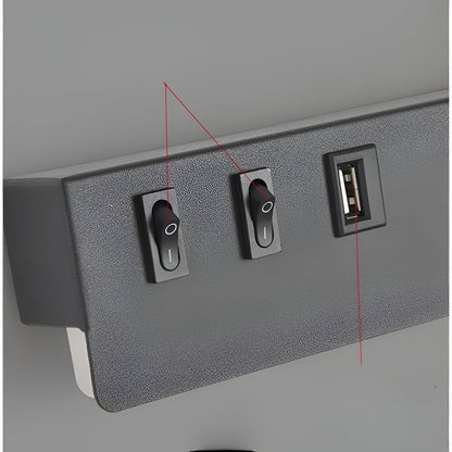 Kinkiet Ścienny Arven LED w Stylu Nordyckim Czarny z Przełącznikiem Nowoczesna Lampa do Czytania