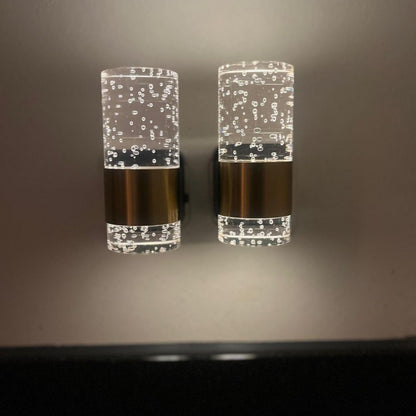 LumiSense Lampa – 2-Częściowa Lampa Ścienna LED z Automatycznym Czujnikiem Światła | Luksusowy Kinkiet z Regulowaną Jasnością i Złotymi Akcentami