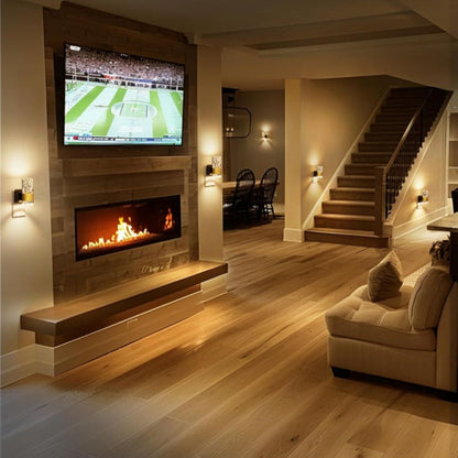 LumiSense Lampa – 2-Częściowa Lampa Ścienna LED z Automatycznym Czujnikiem Światła | Luksusowy Kinkiet z Regulowaną Jasnością i Złotymi Akcentami