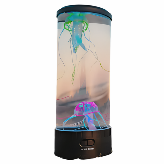 Lampa Stołowa LED z Efektem Meduzy – Kolorowe Nocne Światło, Energooszczędna i Bezpieczna, Idealna do Sypialni i Pokoju Dziecięcego