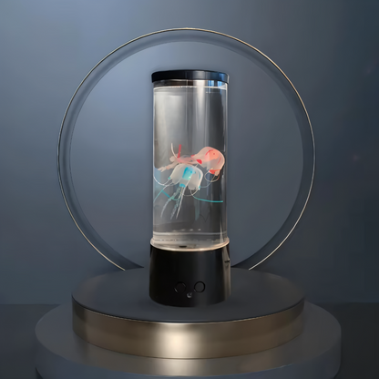 Lampa Stołowa LED z Efektem Meduzy – Kolorowe Nocne Światło, Energooszczędna i Bezpieczna, Idealna do Sypialni i Pokoju Dziecięcego