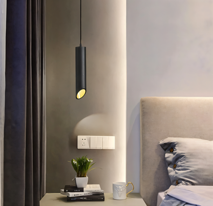 Lampa Wisząca Lior LED Tube Nowoczesna Lampa do Salonu Czarna lub Biała Energooszczędna Idealna Nad Stół