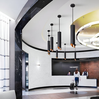 Lampa Wisząca Lior LED Tube Nowoczesna Lampa do Salonu Czarna lub Biała Energooszczędna Idealna Nad Stół