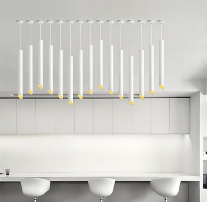 Lampa Wisząca Lior LED Tube Nowoczesna Lampa do Salonu Czarna lub Biała Energooszczędna Idealna Nad Stół