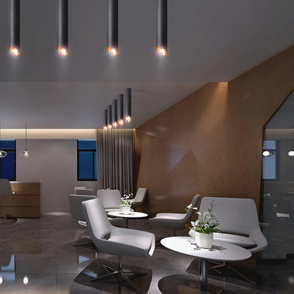 Lampa Wisząca Lior LED Tube Nowoczesna Lampa do Salonu Czarna lub Biała Energooszczędna Idealna Nad Stół