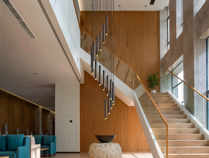 Lampa Wisząca Lior LED Tube Nowoczesna Lampa do Salonu Czarna lub Biała Energooszczędna Idealna Nad Stół