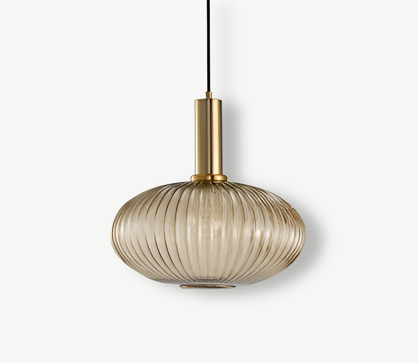 Lampa Wisząca Ribbia Glass Vintage Oświetlenie do Salonu z Ryflowanego Szkła w Różnych Rozmiarach i Kolorach