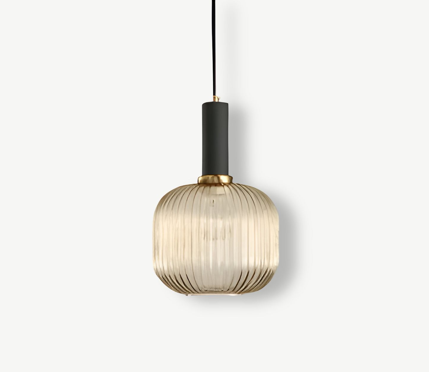 Lampa Wisząca Ribbia Glass Vintage Oświetlenie do Salonu z Ryflowanego Szkła w Różnych Rozmiarach i Kolorach