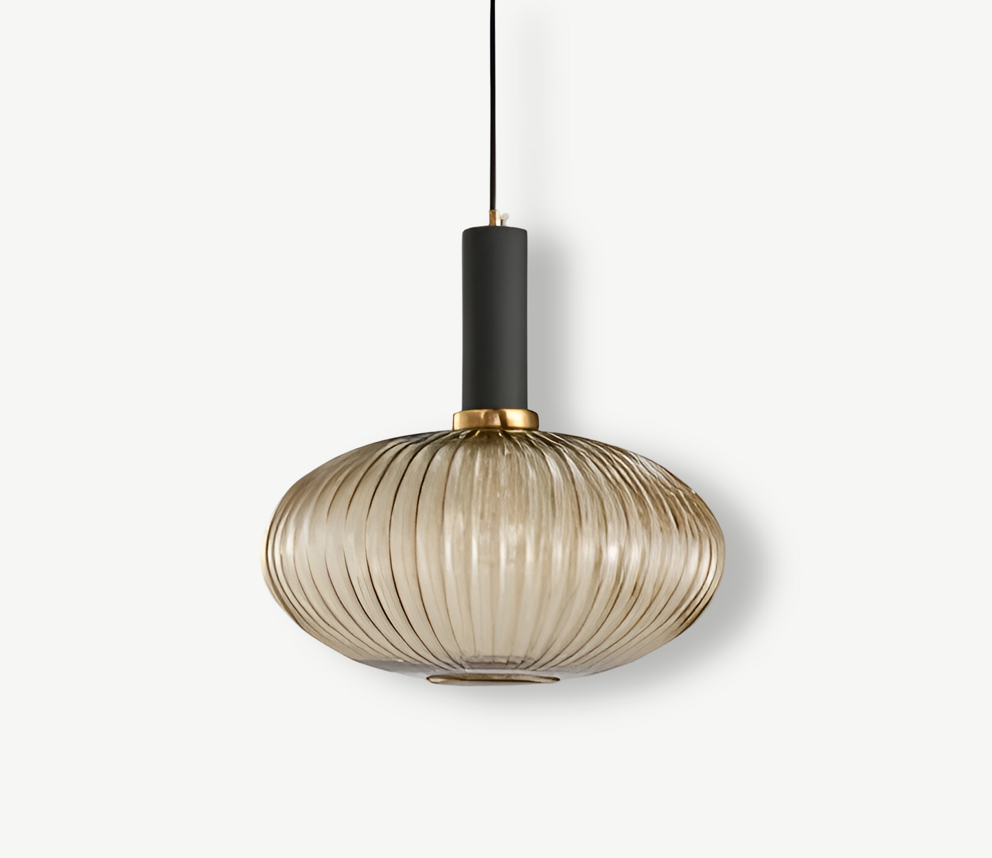 Lampa Wisząca Ribbia Glass Vintage Oświetlenie do Salonu z Ryflowanego Szkła w Różnych Rozmiarach i Kolorach