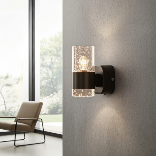 LumiSense Lampa – 2-Częściowa Lampa Ścienna LED z Automatycznym Czujnikiem Światła | Luksusowy Kinkiet z Regulowaną Jasnością i Złotymi Akcentami