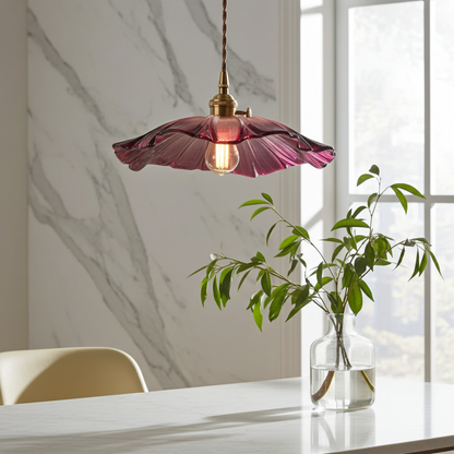 FloraShine Light - Elegancki wiszący lampion z kwiatami