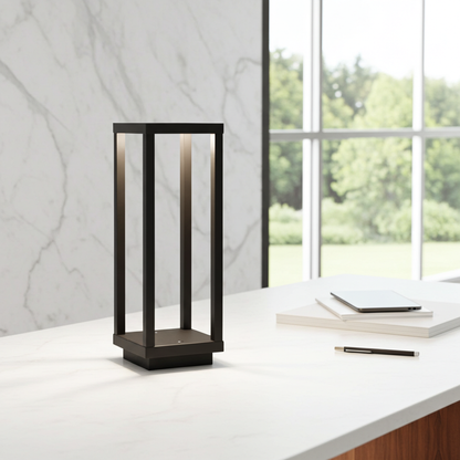 Nowoczesna Lampa LED VerticaBeam 3D – Dimmowalna i Przenośna, z Ciepłym Światłem, Elegancka Lampa do Salonu i Sypialni